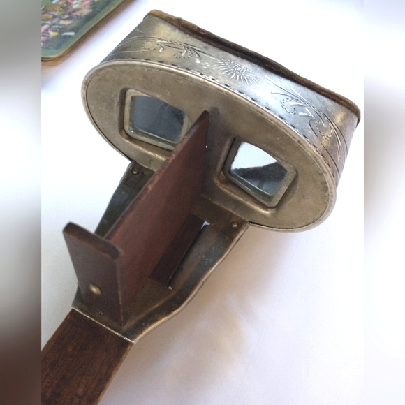 Stereoscope 1901 Antique Underwood and Underwood, with 17 Photo Cards - Picture 5 of 16